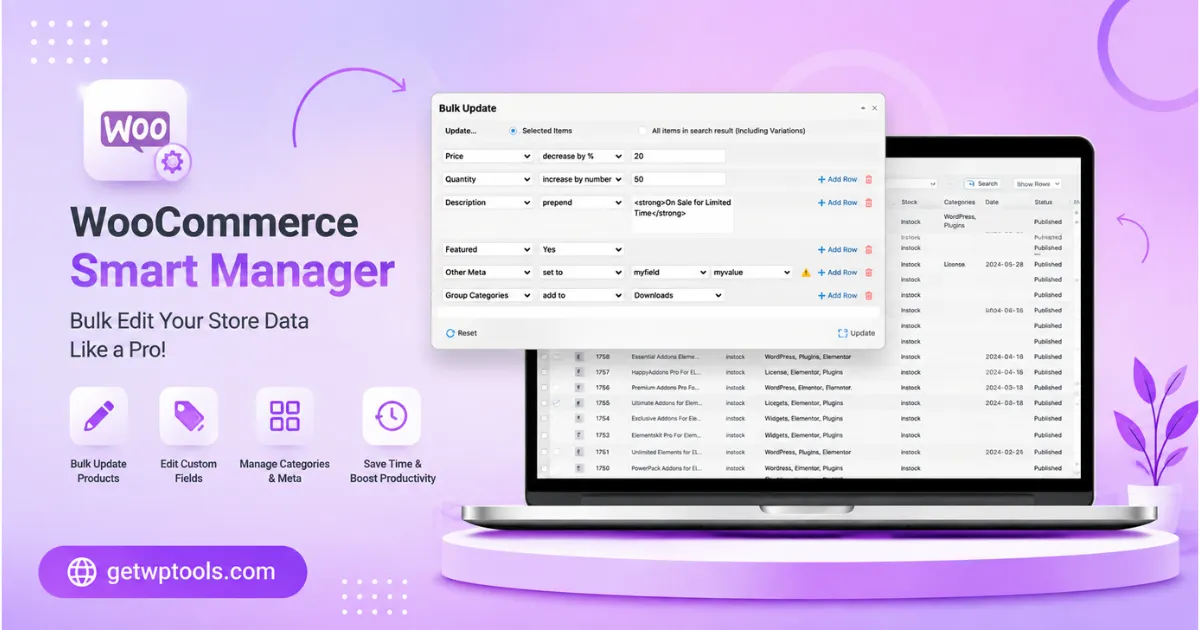 Smart Manager WordPress Plugin v8.92.0 WooCommerce Advanced Bulk Edit Plugin